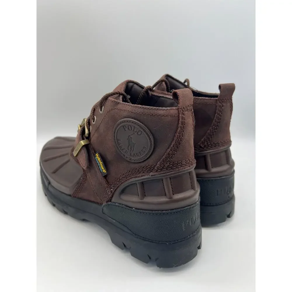 Polo Ralph Lauren Oslo Dark Brown Low Boots HydroGuard Men's 9.5D NEW